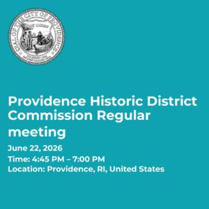 Providence Historic District Commission Regular meeting