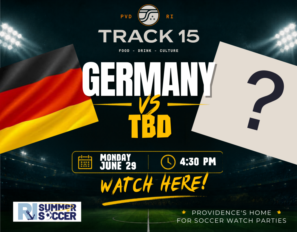 Germany faces an unknown opponent on June 29 at 4:30 PM. Watch at Track 15.